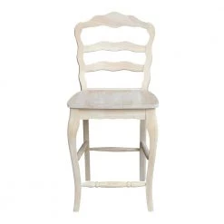 Versailles 24 in. Unfinished Wood Bar Stool by International Concepts -International Concepts Sales natural international concepts bar stools s 9202 1f 1000
