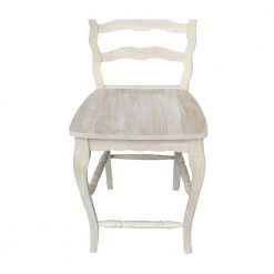 Versailles 24 in. Unfinished Wood Bar Stool by International Concepts -International Concepts Sales natural international concepts bar stools s 9202 a0 1000