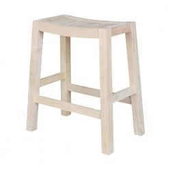 Ranch 24 in. Unfinished Bar Stool by International Concepts -International Concepts Sales natural international concepts bar stools s 924 66 1000