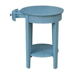 Phillips Ocean Blue Solid Wood Accent Table by International Concepts 18 Phillips Ocean Blue Solid Wood Accent Table by International Concepts -International Concepts Sales ocean blue international concepts end side tables ot32 2128 4f 1000