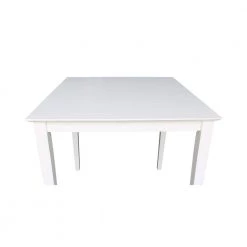 36 in. Pure White Shaker Counter Height Table by International Concepts -International Concepts Sales pure white international concepts bar tables k08 3636 36s 4f 1000