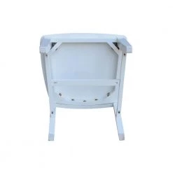 5-Piece 36 in. White Square Dining Table with 4-Cafe Chairs by International Concepts -International Concepts Sales pure white international concepts dining room sets k08 3636 c61 4 1d 1000