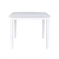 5-Piece 36 in. White Square Dining Table with 4-Cafe Chairs by International Concepts -International Concepts Sales pure white international concepts dining room sets k08 3636 c61 4 fa 1000