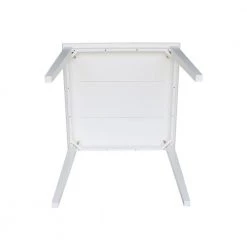 3-Piece Set White Solid Wood 36 in Square Counter-height Table with 2 Alexa Armless Stools by International Concepts -International Concepts Sales pure white international concepts dining room sets k08 3636 s6132 2 1d 1000