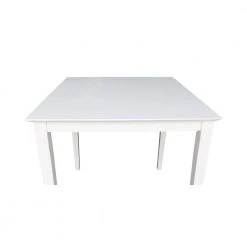 3-Piece Set White Solid Wood 36 in Square Counter-height Table with 2 Alexa Armless Stools by International Concepts -International Concepts Sales pure white international concepts dining room sets k08 3636 s6132 2 a0 1000