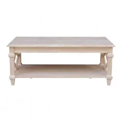 Unfinished 50.W X 20".H Josephine Coffee Table by International Concepts