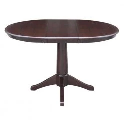 Olivia Mocha Solid Wood Oval Pedestal Table by International Concepts -International Concepts Sales rich mocha international concepts kitchen dining tables k15 36rxt 27b c3 1000