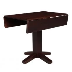 Rich Mocha Solid Wood Dropleaf Dining Table by International Concepts -International Concepts Sales rich mocha international concepts kitchen dining tables t15 36sdp 44 1000
