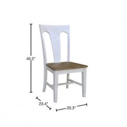 Elle Sesame/Chalk Chair by International Concepts -International Concepts Sales sesame chalk international concepts accent chairs ci76 68p 40 1000