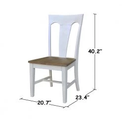 Elle Sesame/Chalk Chair by International Concepts -International Concepts Sales sesame chalk international concepts accent chairs ci76 68p c3 1000