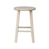 18 in. Unfinished Wood Bar Stool by International Concepts