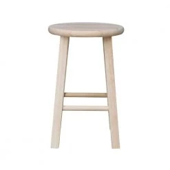 18 in. Unfinished Wood Bar Stool by International Concepts