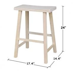 24 in. Unfinished Wood Bar Stool by International Concepts 15 24 in. Unfinished Wood Bar Stool by International Concepts -International Concepts Sales unfinished international concepts bar stools 1s 682 4f 1000