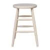 24 in. Unfinished Wood Bar Stool by International Concepts