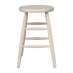 24 in. Unfinished Wood Bar Stool by International Concepts
