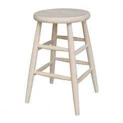 24 in. Unfinished Wood Bar Stool by International Concepts -International Concepts Sales unfinished international concepts bar stools 1s 824 66 1000