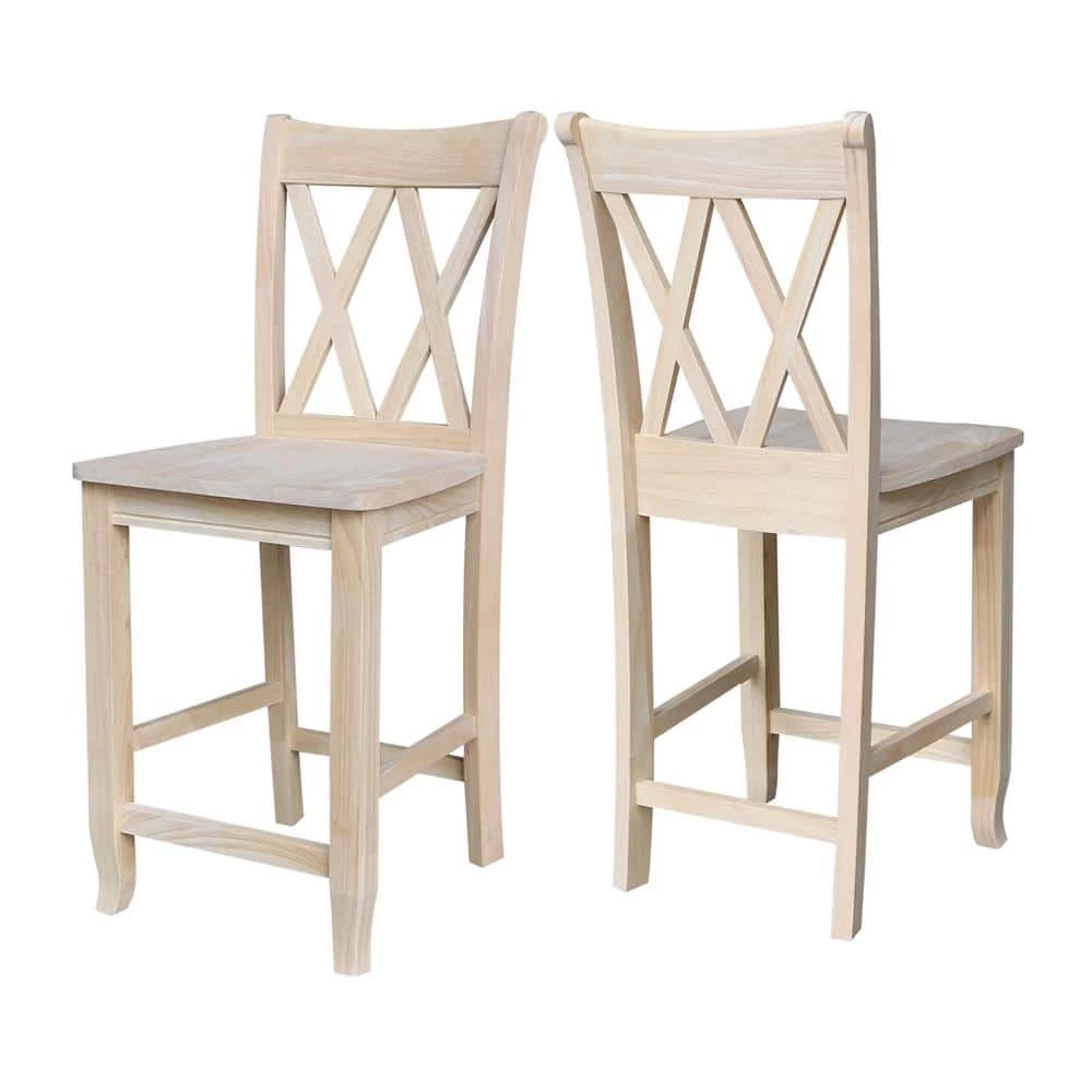 41 in. Double X-Back Stool by International Concepts 8 41 in. Double X-Back Stool by International Concepts - Image 8