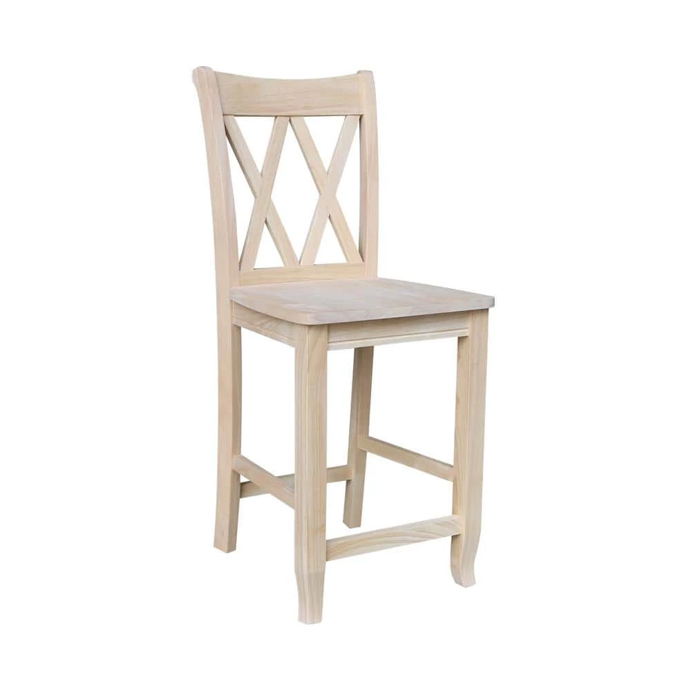 41 in. Double X-Back Stool by International Concepts 1 41 in. Double X-Back Stool by International Concepts