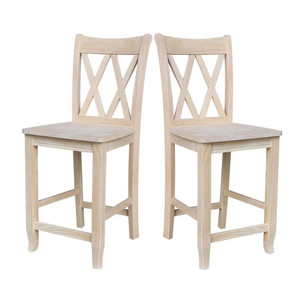 41 in. Double X-Back Stool by International Concepts 11 41 in. Double X-Back Stool by International Concepts - Image 11