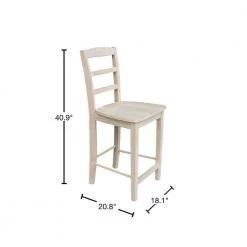 24 in. Madrid Counter Height Stool in Unfinished by International Concepts 15 24 in. Madrid Counter Height Stool in Unfinished by International Concepts -International Concepts Sales unfinished international concepts bar stools s 402 40 1000