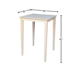 Unfinished Pub/Bar Table by International Concepts -International Concepts Sales unfinished international concepts bar tables k 3030 42s 40 1000