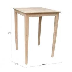 Unfinished Pub/Bar Table by International Concepts -International Concepts Sales unfinished international concepts bar tables k 3030 42s d4 1000