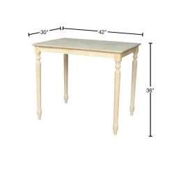 Unfinished Pub/Bar Table by International Concepts -International Concepts Sales unfinished international concepts bar tables k 3042 336t 40 1000