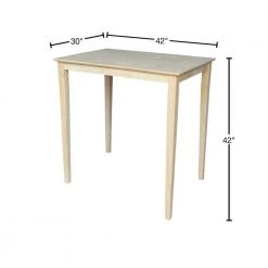 Unfinished Pub/Bar Table by International Concepts -International Concepts Sales unfinished international concepts bar tables k 3042 42s 40 1000