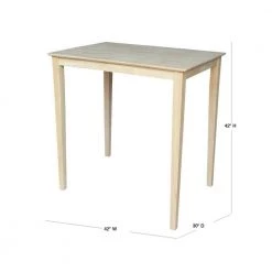 Unfinished Pub/Bar Table by International Concepts -International Concepts Sales unfinished international concepts bar tables k 3042 42s d4 1000