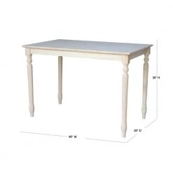 Unfinished Solid Wood Counter Height Table by International Concepts -International Concepts Sales unfinished international concepts bar tables k 3048 336t 40 1000