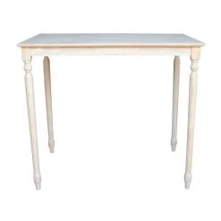 Unfinished Turned Leg Bar Table by International Concepts -International Concepts Sales unfinished international concepts bar tables k 3048 342t 66 1000