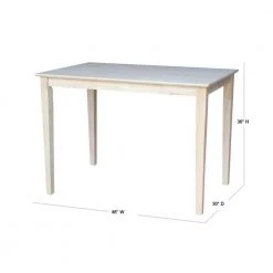 Unfinished Solid Wood Counter Table by International Concepts -International Concepts Sales unfinished international concepts bar tables k 3048 36s 40 1000