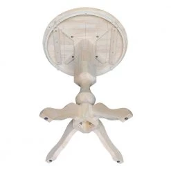 Sophia Ready to Finish 30 in. Unfinished Solid Wood Round Bar Table by International Concepts -International Concepts Sales unfinished international concepts bar tables k 30rt 11p 2 1f 1000