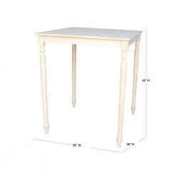 Unfinished Pub/Bar Table by International Concepts -International Concepts Sales unfinished international concepts bar tables k 3636 342t d4 1000