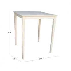 Unfinished Pub/Bar Table by International Concepts -International Concepts Sales unfinished international concepts bar tables k 3636 42s d4 1000