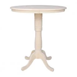 Unfinished Pub/Bar Table by International Concepts -International Concepts Sales unfinished international concepts bar tables k 36rt 6b 2 31 1000