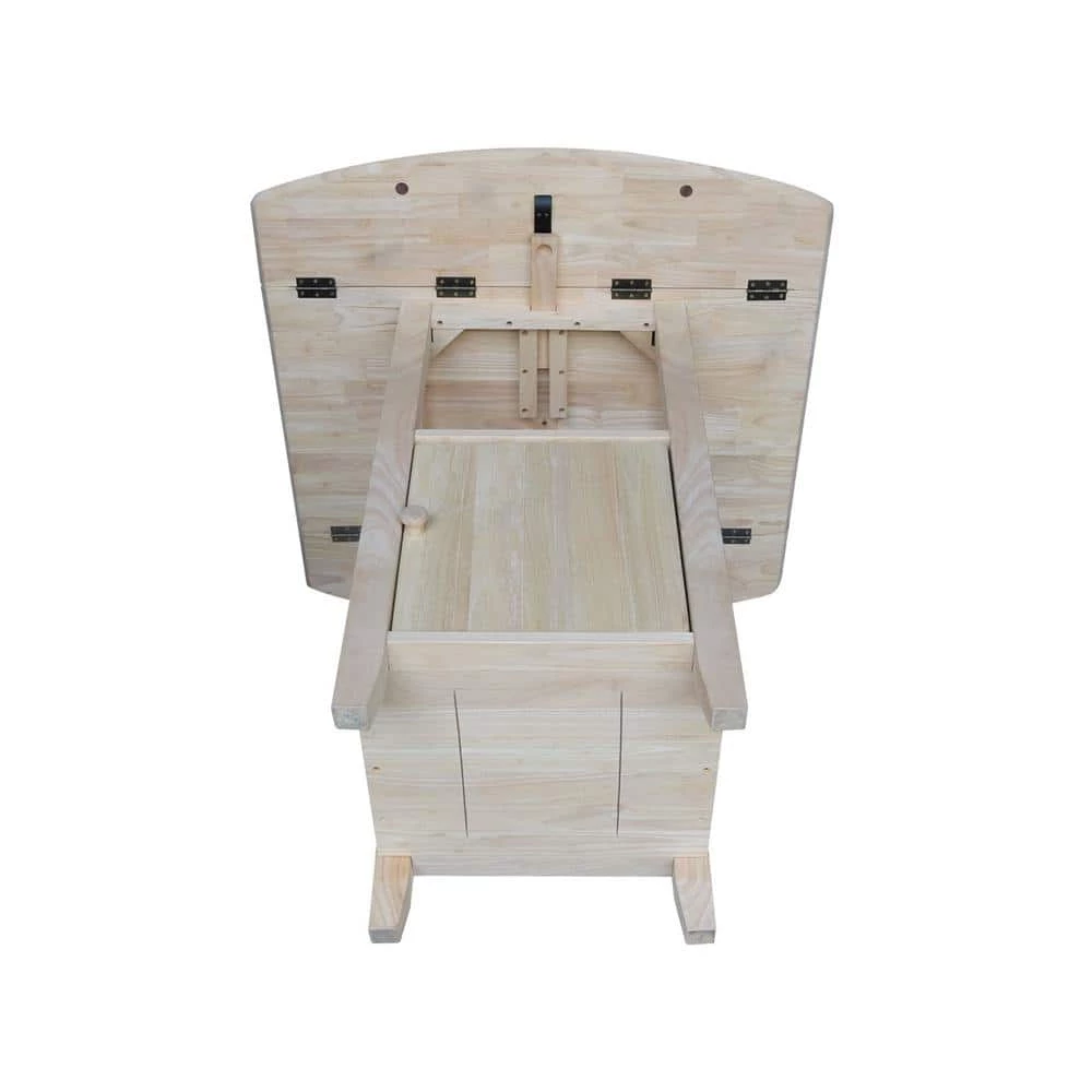 Unfinished Dual Drop Leaf Pub/Bar Table by International Concepts 4 Unfinished Dual Drop Leaf Pub/Bar Table by International Concepts - Image 4