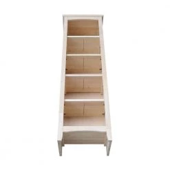 Brooklyn 60 in. Unfinished Wood 5 Shelf Standard Bookcase with Adjustable Shelves by International Concepts -International Concepts Sales unfinished international concepts bookcases bookshelves sh 18260a 1d 1000
