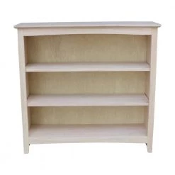 36 in. H Unfinished Solid Wood 3-Shelf Standard Bookcase by International Concepts -International Concepts Sales unfinished international concepts bookcases bookshelves sh 38236a 4f 1000