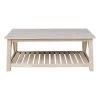 Surrey Unfinished Solid Wood Coffee Table by International Concepts