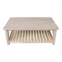 Surrey Unfinished Solid Wood Coffee Table by International Concepts -International Concepts Sales unfinished international concepts coffee tables ot 16c a0 1000