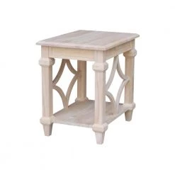 Unfinished 18.W Josephine End Table by International Concepts -International Concepts Sales unfinished international concepts coffee tables ot 19e 66 1000