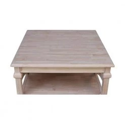 Unfinished Solid Wood 36.W Josephine Square Coffee Table by International Concepts -International Concepts Sales unfinished international concepts coffee tables ot 19sc a0 1000