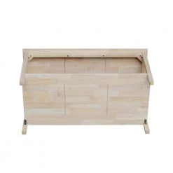 Portman 36 in. Unfinished Medium Rectangle Wood Coffee Table by International Concepts -International Concepts Sales unfinished international concepts coffee tables ot 44 1d 1000