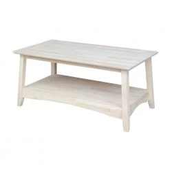 Bombay 39 in. Unfinished Medium Rectangle Wood Coffee Table by International Concepts 15 Bombay 39 in. Unfinished Medium Rectangle Wood Coffee Table by International Concepts -International Concepts Sales unfinished international concepts coffee tables ot 4tc 66 1000
