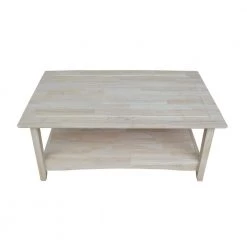 Bombay 39 in. Unfinished Medium Rectangle Wood Coffee Table by International Concepts 13 Bombay 39 in. Unfinished Medium Rectangle Wood Coffee Table by International Concepts -International Concepts Sales unfinished international concepts coffee tables ot 4tc a0 1000