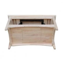 Bombay 40 in. Unfinished Medium Rectangle Wood Coffee Table by International Concepts -International Concepts Sales unfinished international concepts coffee tables ot 4tcl 1d 1000