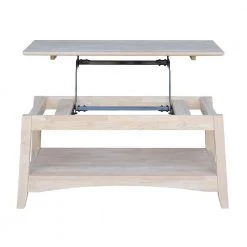 Bombay 40 in. Unfinished Medium Rectangle Wood Coffee Table by International Concepts -International Concepts Sales unfinished international concepts coffee tables ot 4tcl 4f 1000