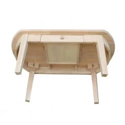 Phillips 42 in. Unfinished Large Oval Wood Coffee Table with Drawers by International Concepts -International Concepts Sales unfinished international concepts coffee tables ot 5c 1d 1000
