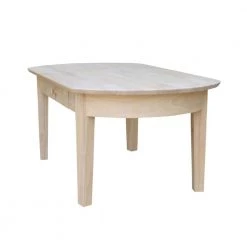 Phillips 42 in. Unfinished Large Oval Wood Coffee Table with Drawers by International Concepts -International Concepts Sales unfinished international concepts coffee tables ot 5c fa 1000